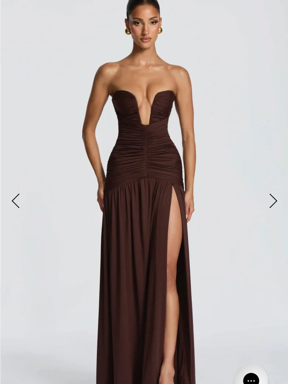 Junia Maxi Dress - Plum Brown